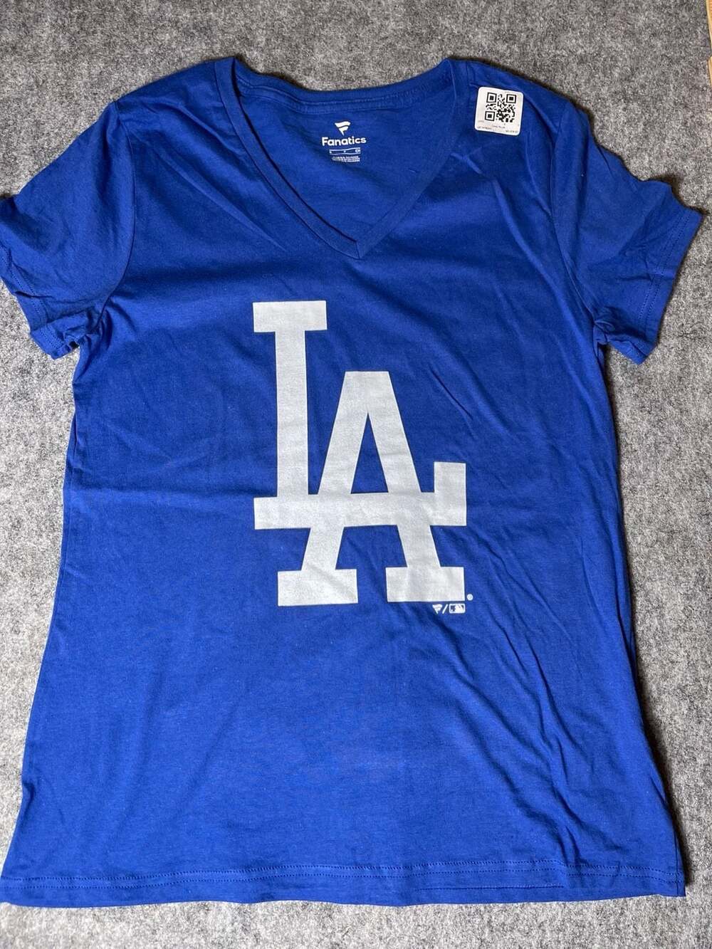 Los Angeles Dodgers Women's V-Neck T-Shirt - Royal